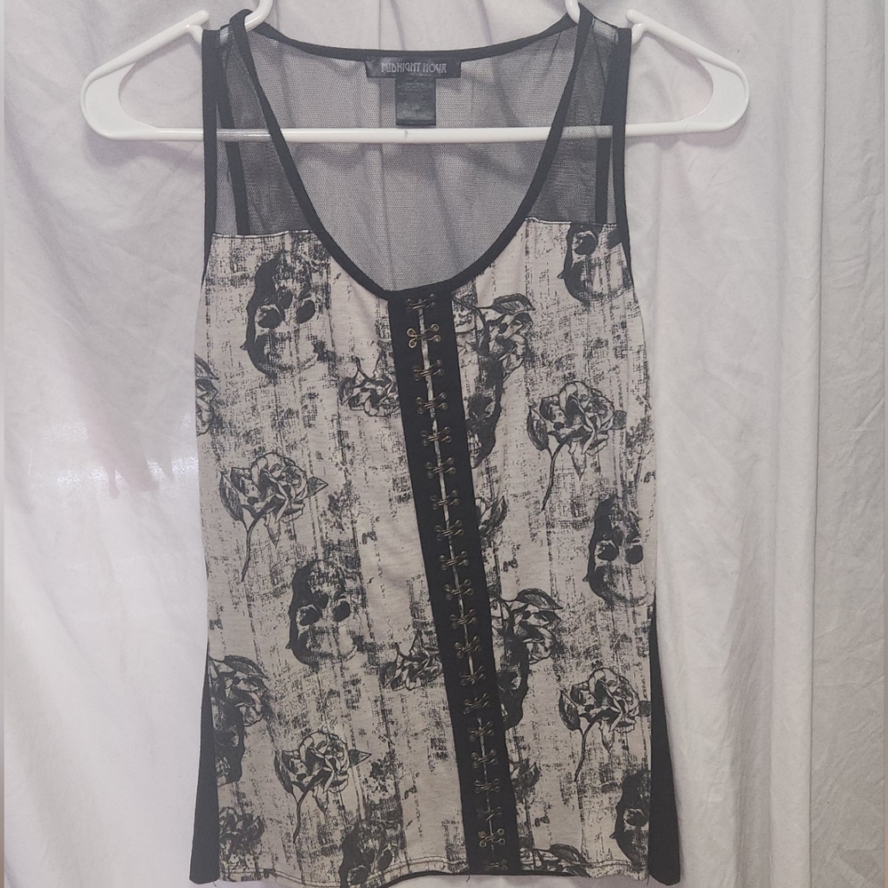 Midnight Hour skull corset top